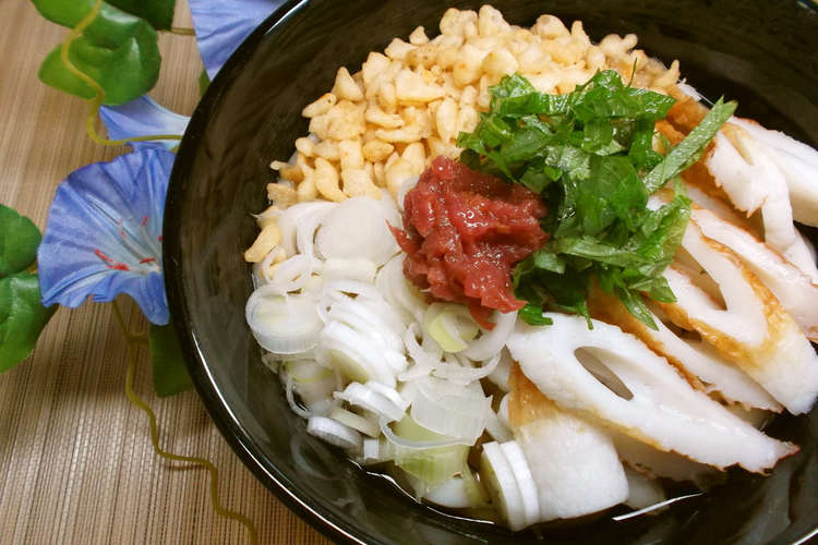 薬味たっぷり 冷やしうどん そば レシピ 作り方 By シシュポス クックパッド