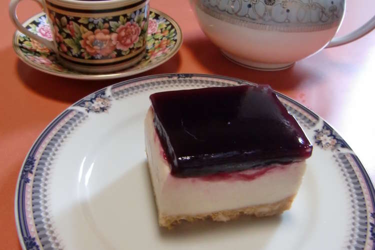 ブルーベリーレアチーズケーキ レシピ 作り方 By 鳴瀬まゆ クックパッド 簡単おいしいみんなのレシピが351万品