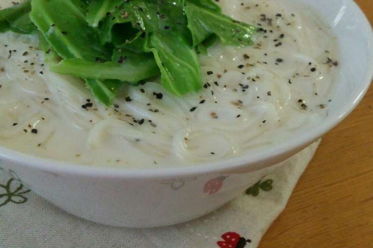 子供にぴったり やさしいミルクそうめん レシピ 作り方 By ゆいマミ クックパッド