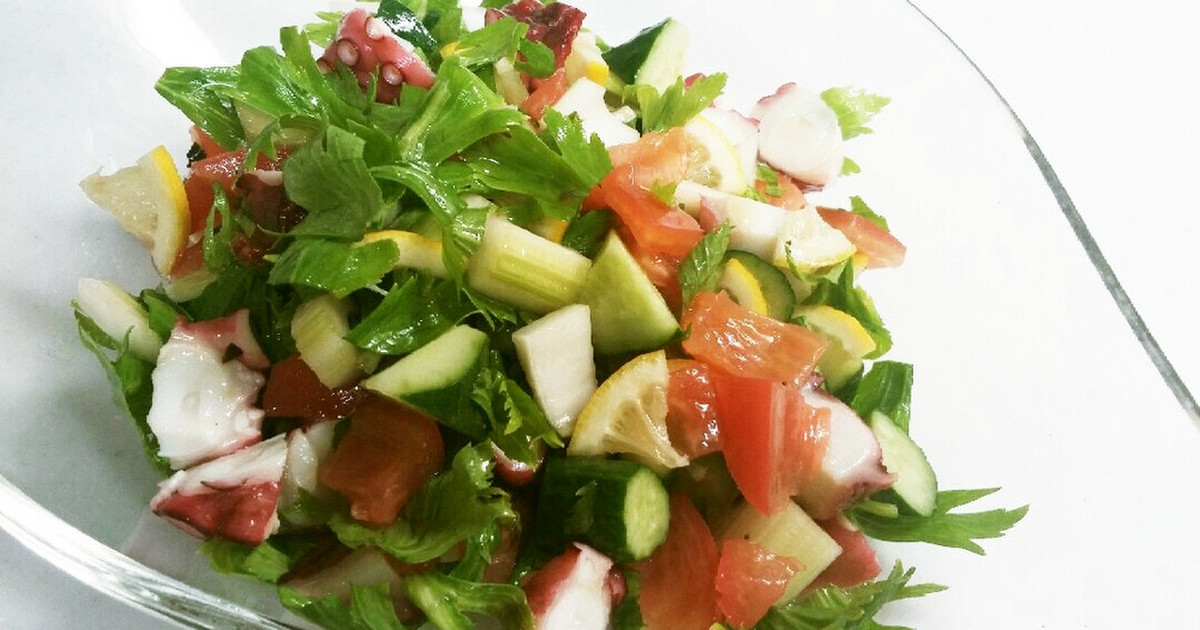 タコサラダ ライムビネガードレッシング添え レシピ