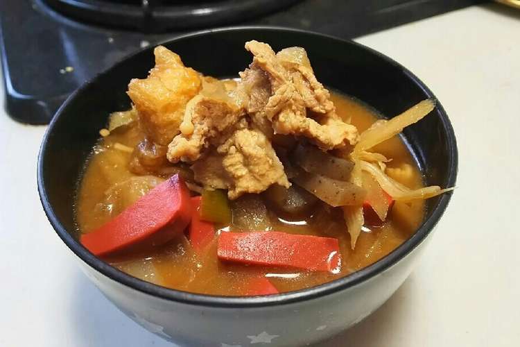 夏 大好き豚肉とお野菜のお味噌汁 レシピ 作り方 By みそ汁協会兵藤 クックパッド