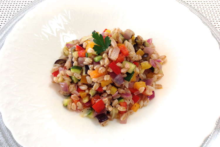 スペルト小麦とカラフル焼き野菜のサラダ レシピ 作り方 By 売間良子 クックパッド 簡単おいしいみんなのレシピが354万品