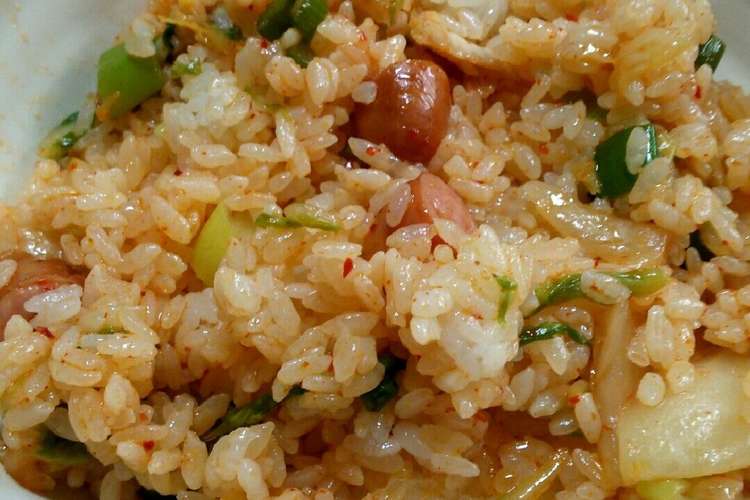 かんたん 食欲出る キムチチャーハン レシピ 作り方 By ランカ358 クックパッド 簡単おいしいみんなのレシピが355万品