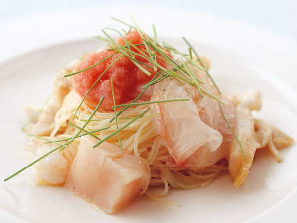魚介の冷製カペッリーニ