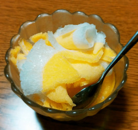桃缶だけなのにハマるよ!かき氷☆