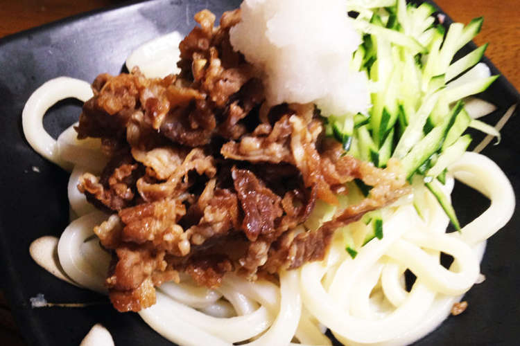 牛肉のしぐれ煮とおろしの冷やしうどん レシピ 作り方 By なおやくんママ クックパッド