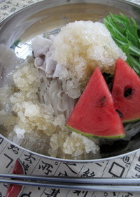 ヒンヤリかき氷風冷麺