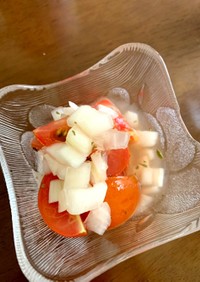 トマトとタマネギのマリネ風サラダ