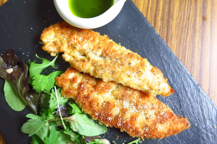 ヘルシー 鶏ささみのビストロ風カツレツ レシピ 作り方 By Matscafe クックパッド 簡単おいしいみんなのレシピが367万品