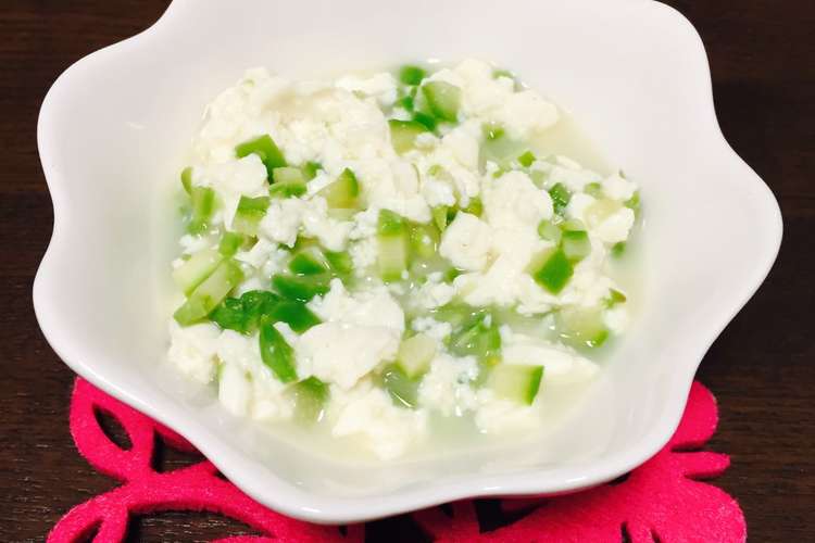 離乳食中期 3分でアスパラと豆腐のだし煮 レシピ 作り方 By りひ ママ クックパッド 簡単おいしいみんなのレシピが352万品