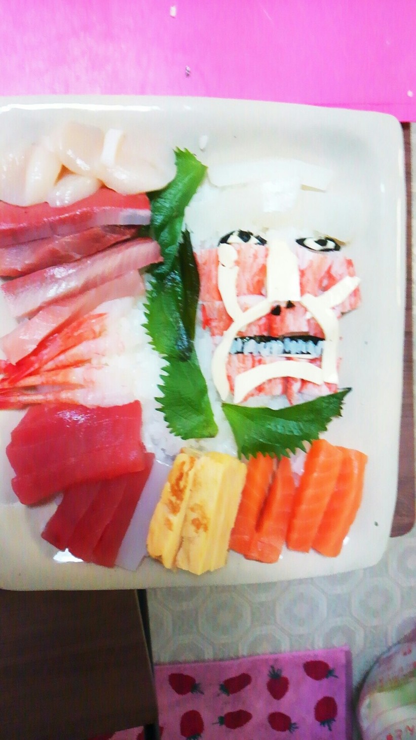 進撃の巨人チラシ寿司の画像