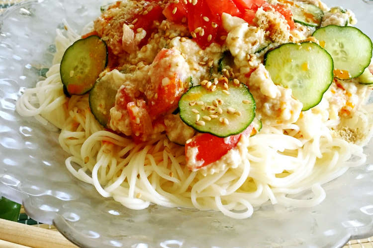 くずし豆腐とツナのぶっかけ素麺 レシピ 作り方 By 春小町 クックパッド 簡単おいしいみんなのレシピが354万品