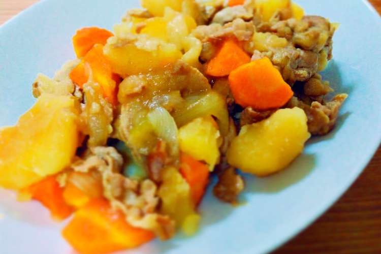 得意料理は豚肉じゃが 調味料3つで簡単 レシピ 作り方 By Momこじか クックパッド 簡単おいしいみんなのレシピが357万品