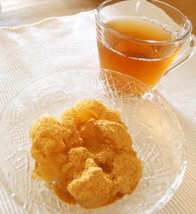 レンジで簡単!片栗粉&メープルわらび餅