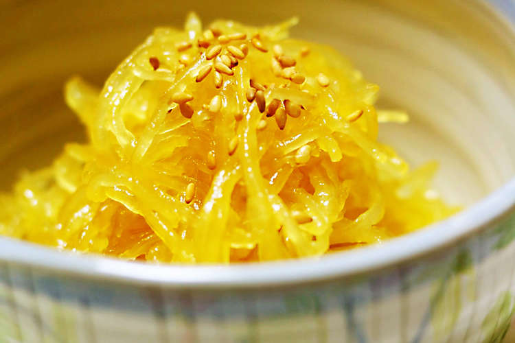 そうめんかぼちゃ 金糸瓜 の中華サラダ レシピ 作り方 By めぐみの郷 クックパッド 簡単おいしいみんなのレシピが355万品