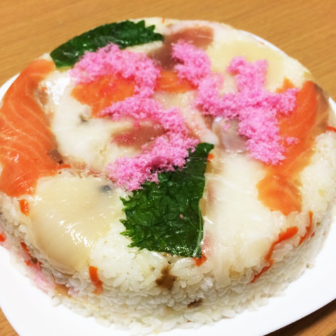 簡単☆ お寿司ケーキ