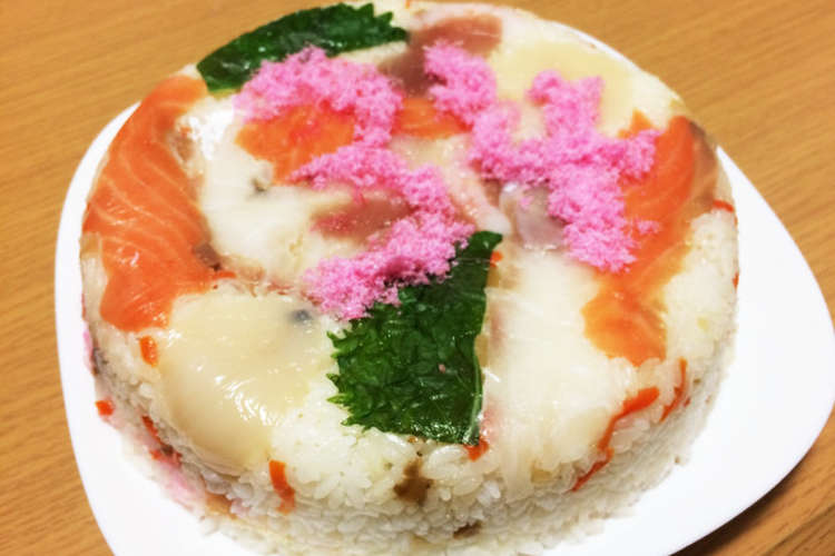 簡単 お寿司ケーキ レシピ 作り方 By Mee1222 クックパッド