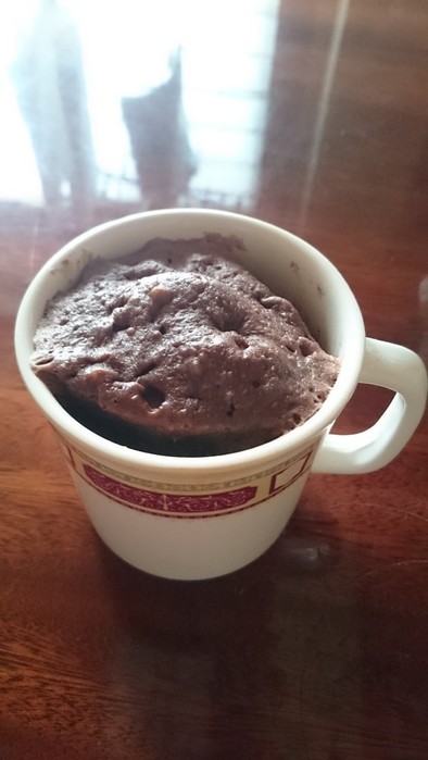レンジで簡単マグカップチョコケーキの写真