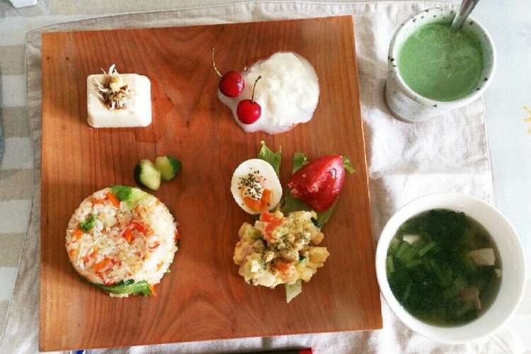 授乳中の朝ごはん5 レタスチャーハン編 レシピ 作り方 By ひみなとん クックパッド