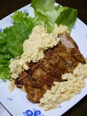 絶品!ムネ肉のチキン南蛮(黒酢)