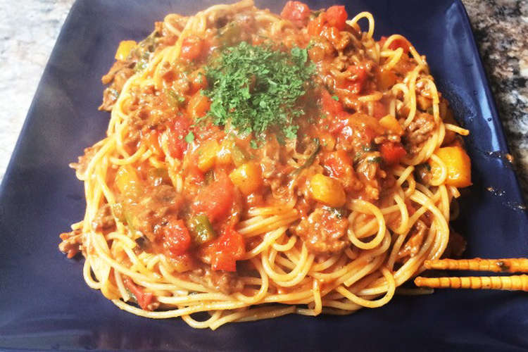 簡単 野菜とひき肉のトマトチーズパスタ レシピ 作り方 By K666 クックパッド 簡単おいしいみんなのレシピが355万品