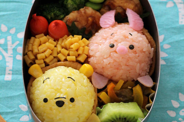 ツムツム プーさんとピグレットのキャラ弁 レシピ 作り方 By みやきっちん クックパッド 簡単おいしいみんなのレシピが378万品
