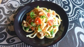 洋風★トマト焼きうどん