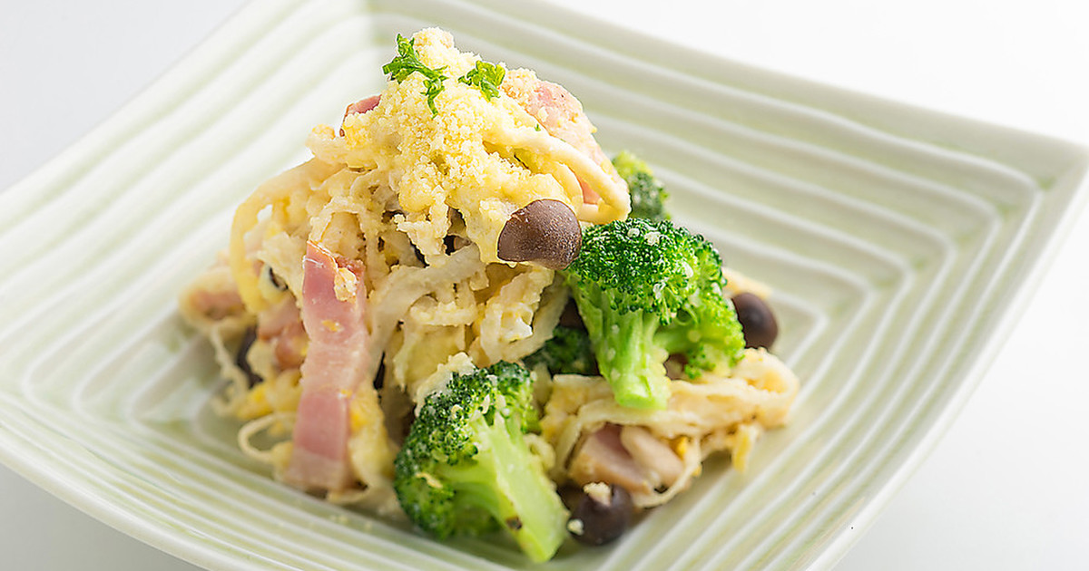 子供も大好き☆切干大根でカルボナーラ by 切干大根のかわさき屋 【クックパッド】 簡単おいしいみんなのレシピが356万品