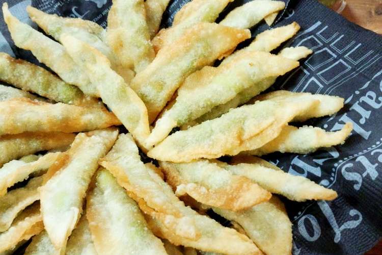 餃子の皮半分で簡単に作る枝豆のおつまみ レシピ 作り方 By お63さん クックパッド 簡単おいしいみんなのレシピが352万品
