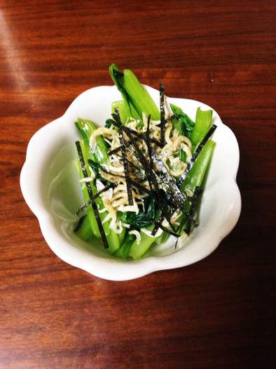 小松菜のカリカリジャコ和えの写真