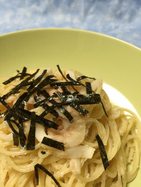 簡単お店の味☆たらことイカのスパゲッティ