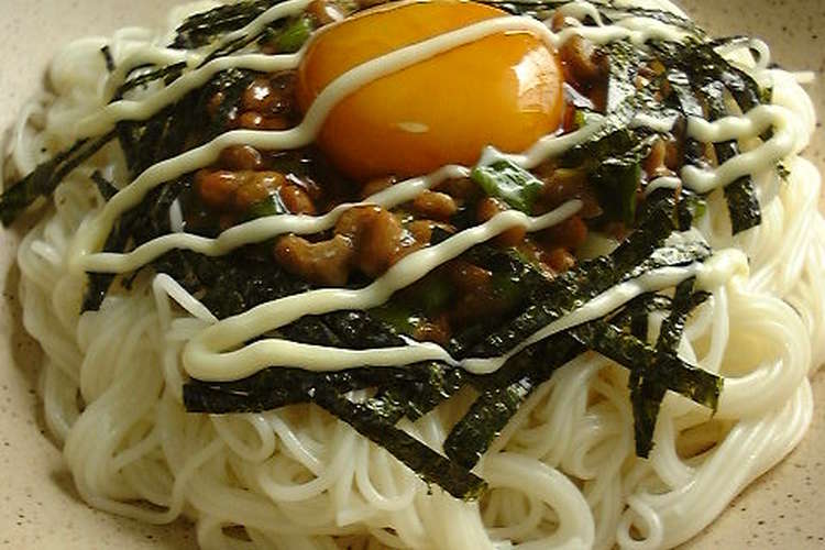 釜上げそうめん 納豆のっけ レシピ 作り方 By Doiko クックパッド 簡単おいしいみんなのレシピが354万品