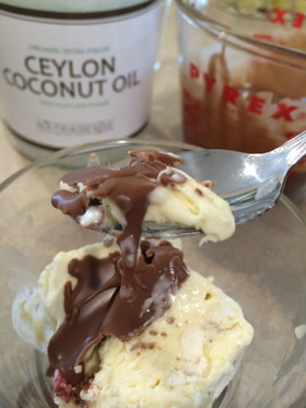 夏にぴったり、瞬間で固まるチョコレート♪