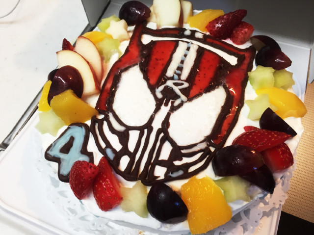 仮面ライダードライブ！デコケーキの画像