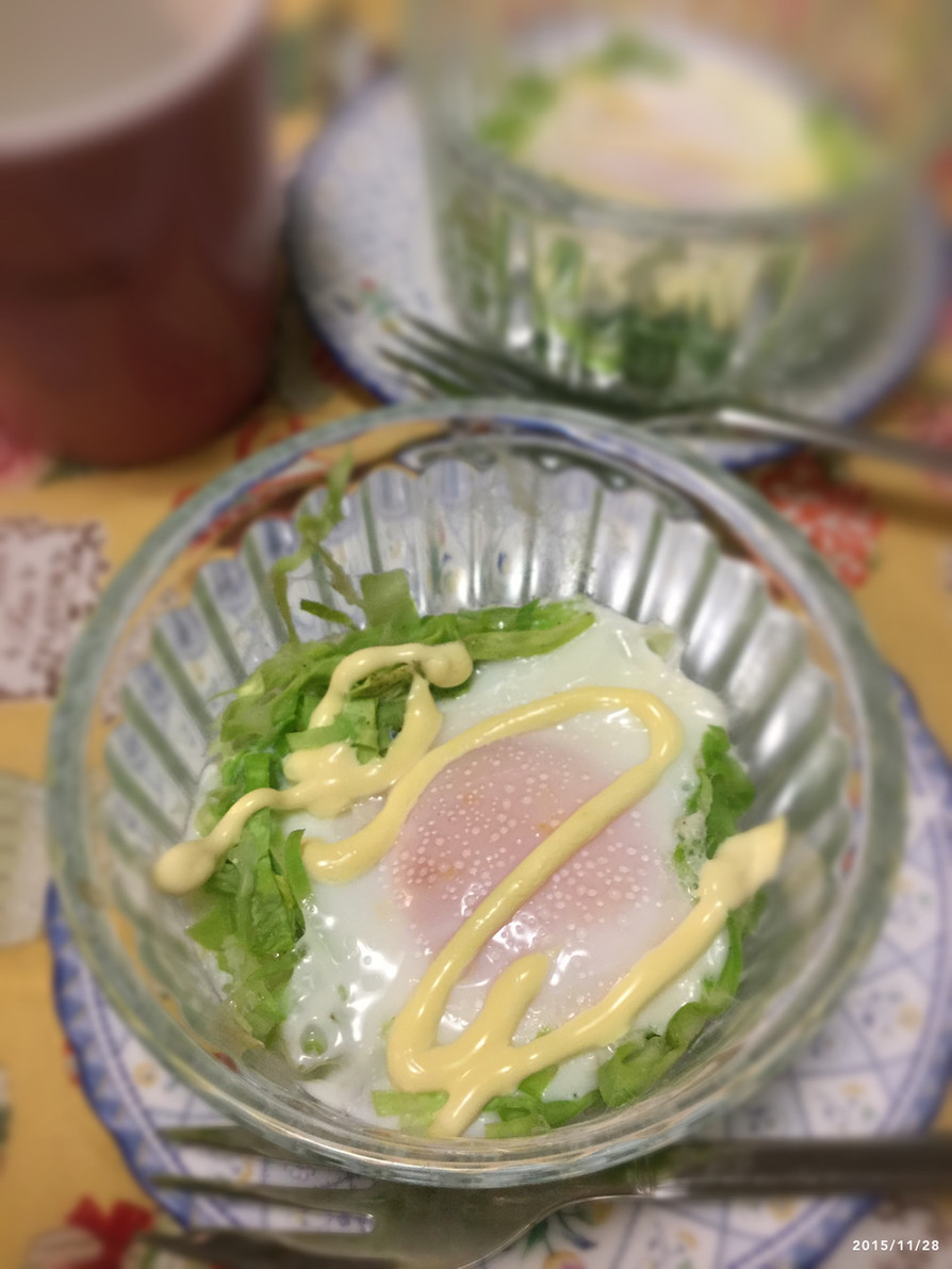 朝食に！キャベツと卵の簡単ココットの画像