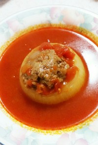 ☆まるごと玉ねぎの簡単トマトスープ☆