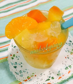 シュワッと☆フルーツポンチなフラッペ