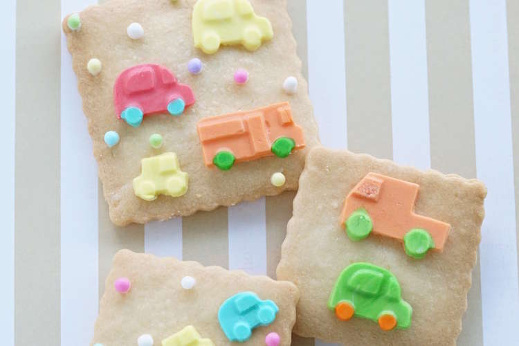 くるま好きの男の子に 車デコクッキー レシピ 作り方 By 貝印 Kai クックパッド 簡単おいしいみんなのレシピが362万品