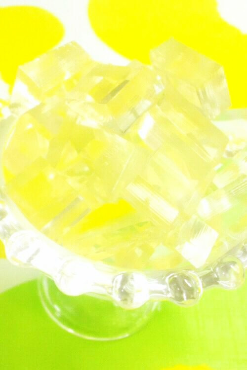 レモン緑茶のグミゼリーの画像