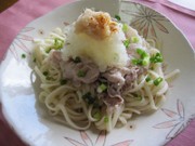 【まぐろ魚醤】魚醤冷しゃぶぶっかけうどんの写真