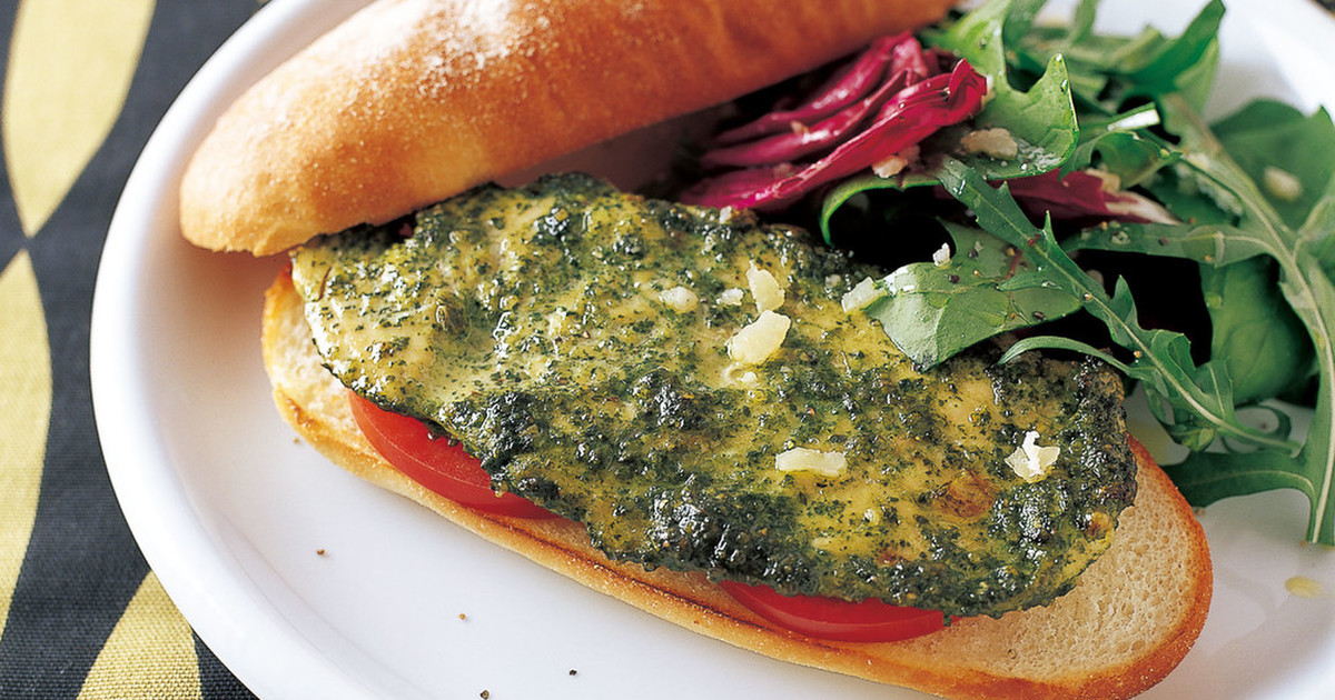 バジルペストサンシャインサンドイッチのレシピ