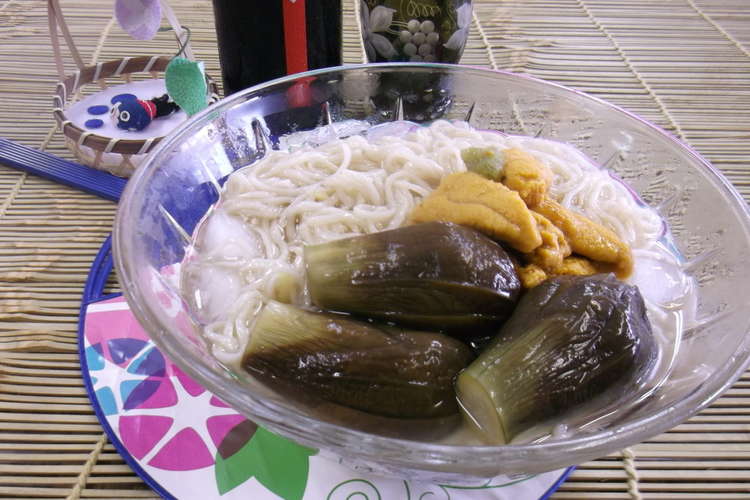 郷土料理 茄子素麺 をヘタ紫ナスで レシピ 作り方 By かきいち クックパッド