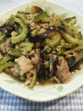 ゴーヤと豚肉のみそ炒め