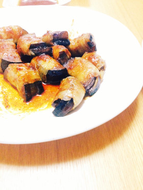 ☆焼肉のタレ活用術☆なすの豚肉巻き☆