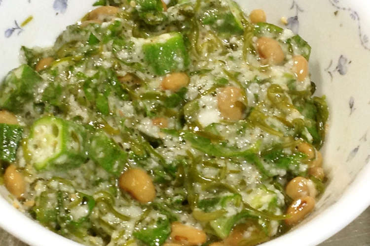 納豆 オクラ めかぶ とろろ芋混ぜ混ぜ レシピ 作り方 By めがねりんご クックパッド 簡単おいしいみんなのレシピが356万品