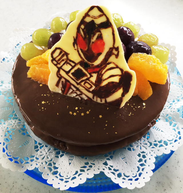 フルーツ☆チョコレートケーキの画像