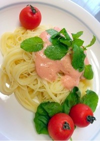 簡単！冷たい！冷凍トマトのカッペリーニ