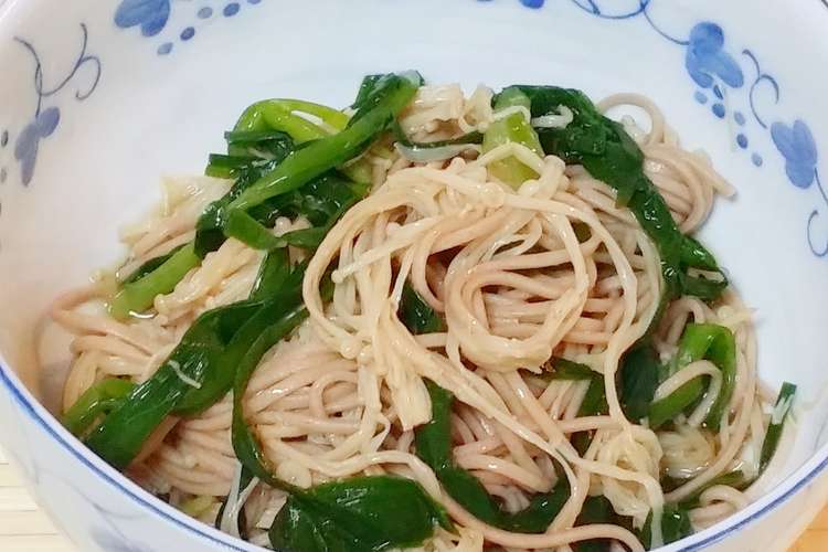 旨さも量も かさましニラえのきそば レシピ 作り方 By ぽてまる太郎 クックパッド