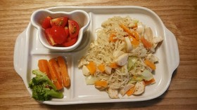 簡単!幼児食献立その7そーめんちゃんぷる