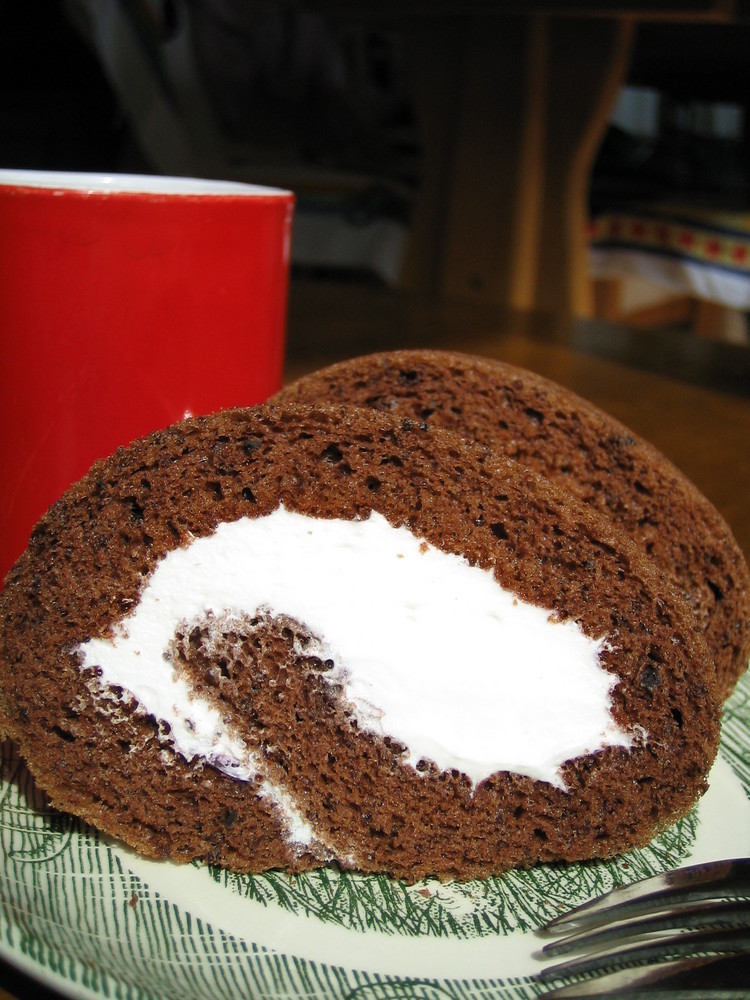 ココアロールケーキの画像